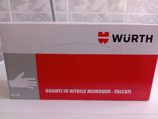 Guanti Nitrile Wurth Talcati - 100pz