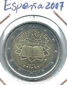 2€ España 2007-2009 y 2010 3 Monedas