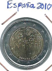 2€ España 2007-2009 y 2010 3 Monedas