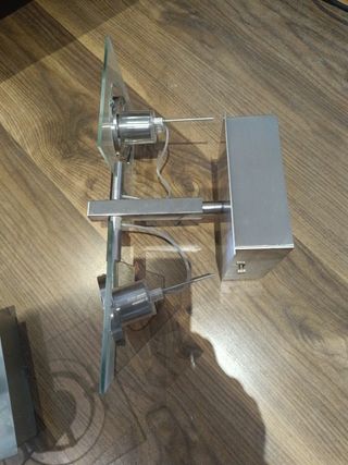 2 Lámparas Ikea FUGA - Metal y Cristal