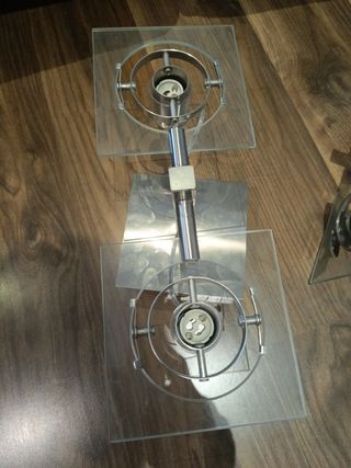 2 Lámparas Ikea FUGA - Metal y Cristal