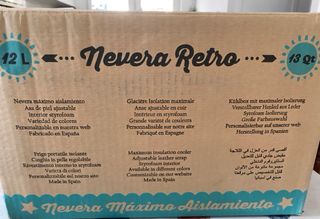 Polarbox Nevera playa azul y plata