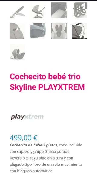 Silla de Bebé Trio Skyline PLAYXTREM