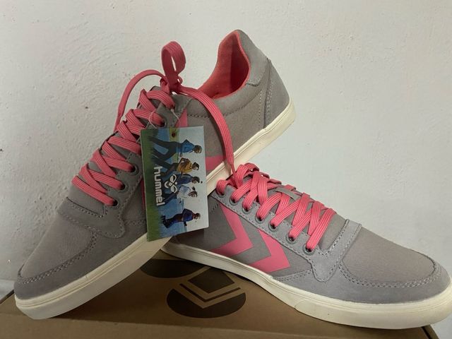 Zapatillas Hummel Gris Rosa