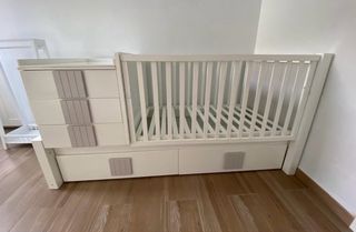 Cuna convertible cama bebé