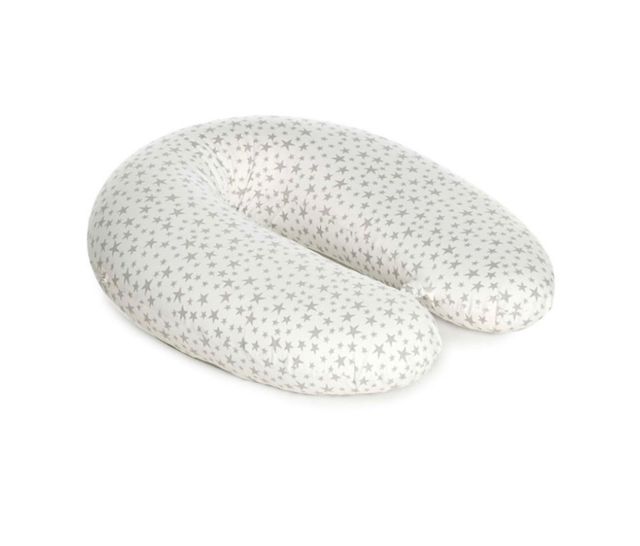 Cuscino da allattamento per neonati - stelle grigie