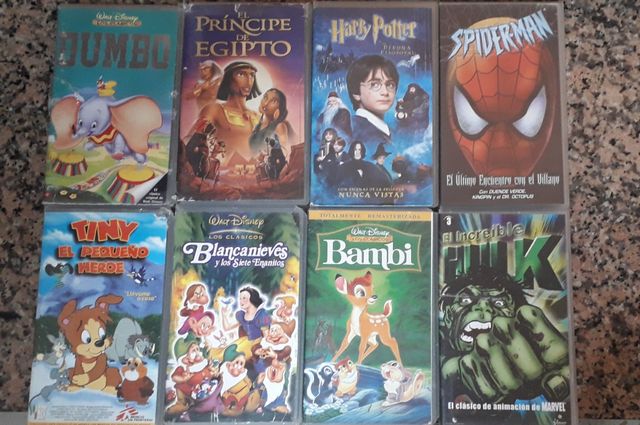 8 Cintas VHS - Disney, Harry Potter...