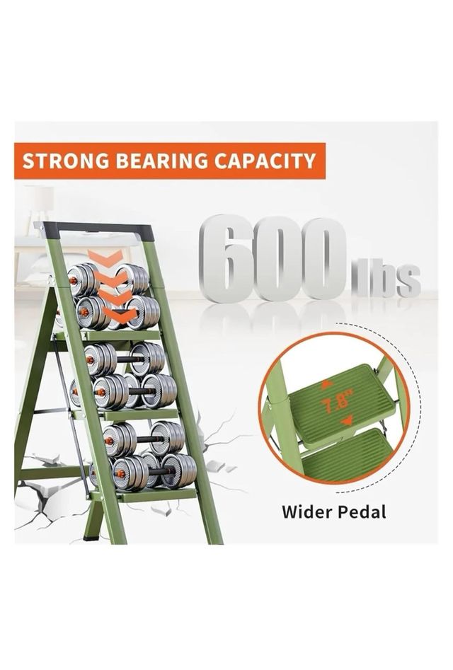 Escalera Plegable 270kg - Verde