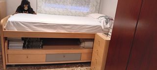 Cama nido Kibuc (madera) de 90 por 200€