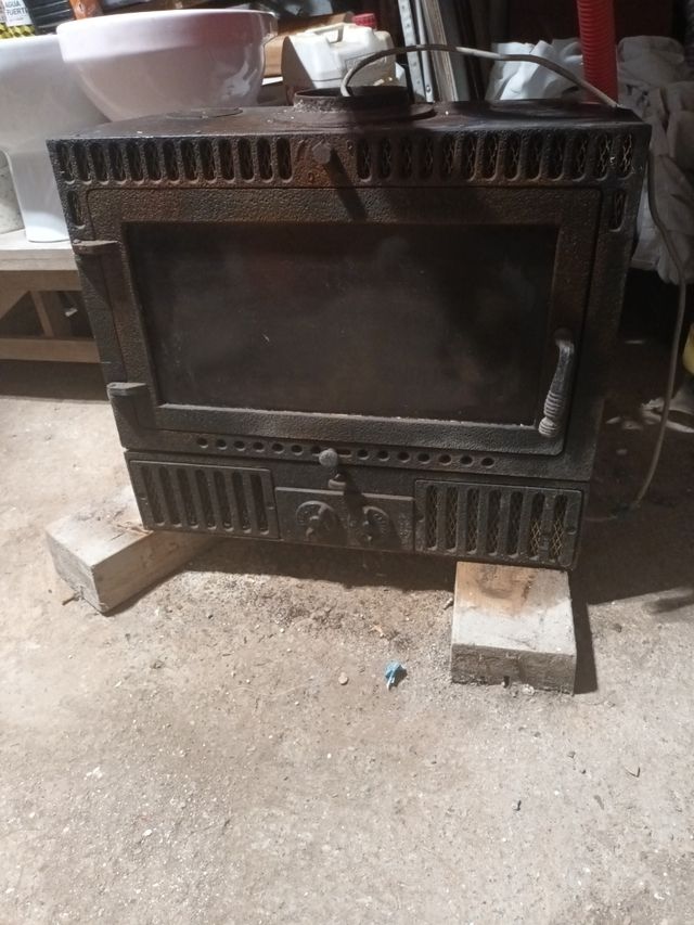 Estufa cassette fundición negra