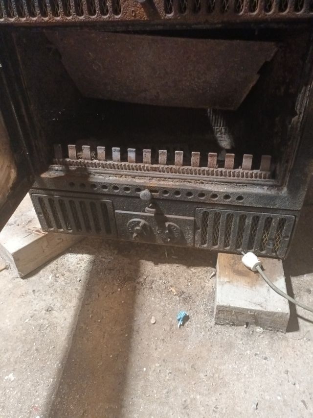 Estufa cassette fundición negra