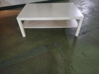 Mesa blanca salon - madera