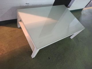 Mesa blanca salon - madera