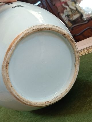 GRAN JARRON, TIBOR CHINO EN PORCELANA ESMALTADA.