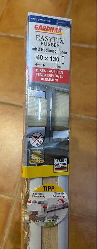 Tende plissettate opache 60x130cm