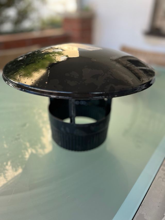 Sombrerete Chimenea Metalica Negra
