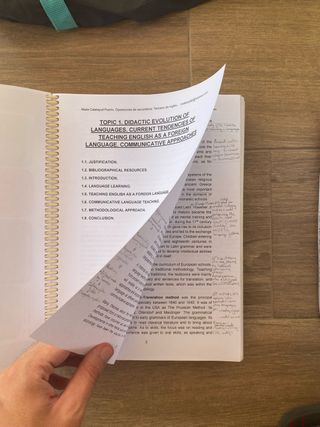 Temario oposiciones secundaria inglés