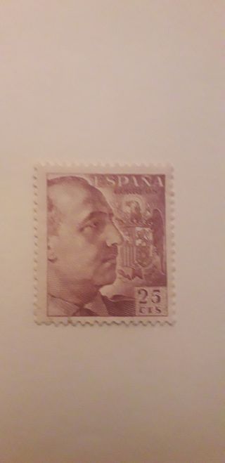 Sello España Franco 25 céntimos