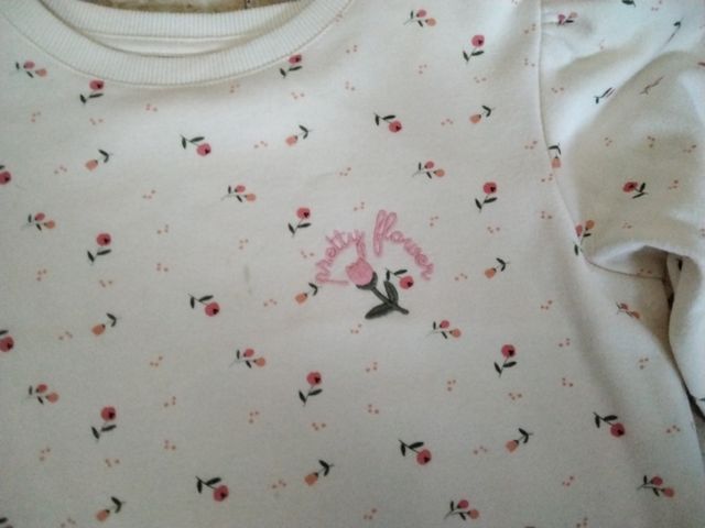 Sudadera niña flores - Talla 12A