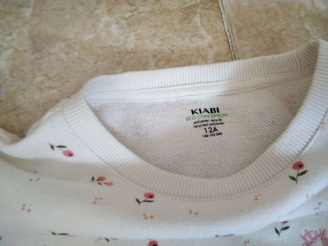 Sudadera niña flores - Talla 12A