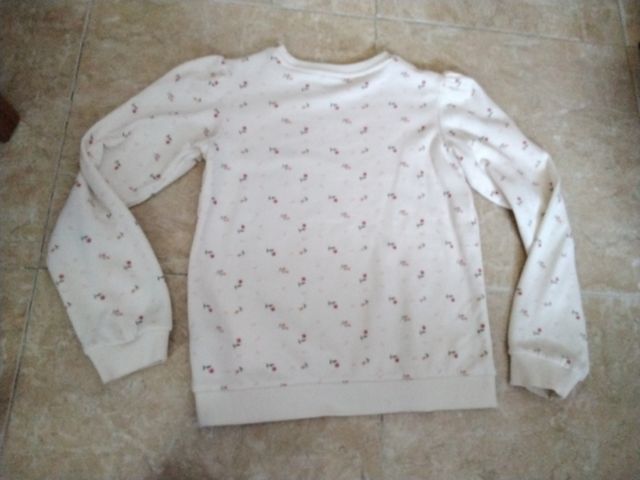 Sudadera niña flores - Talla 12A
