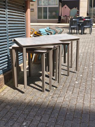 Mesas terraza - 4 mesas apilables