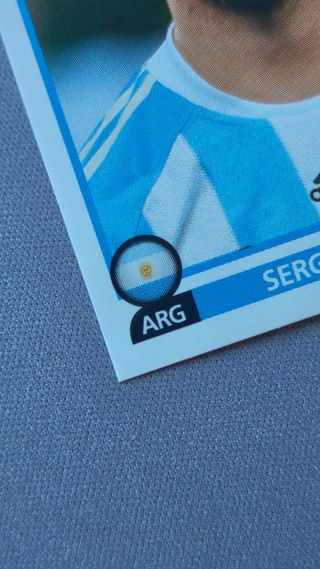 Cromo Kun Agüero Mundial FIFA Sudáfrica 2010
