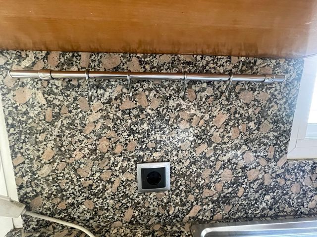 Barra utensilios cocina - acero inox