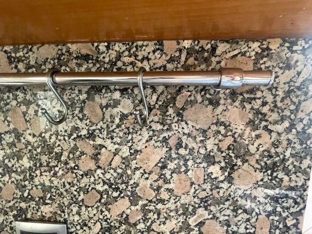 Barra utensilios cocina - acero inox