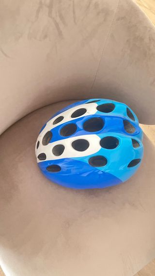 Casco bici niño azul