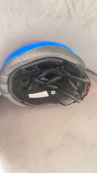 Casco bici niño azul