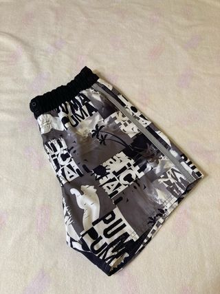 Pantaloncini Puma - Uomo - Grigio Bianco