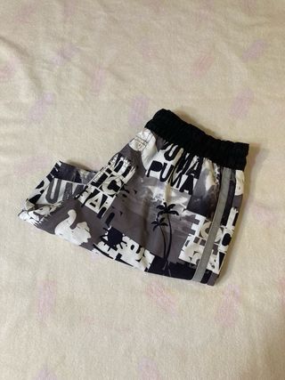Pantaloncini Puma - Uomo - Grigio Bianco