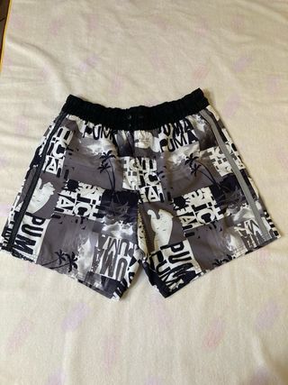 Pantaloncini Puma - Uomo - Grigio Bianco