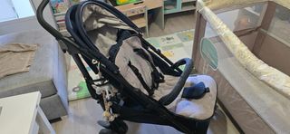 BEBÉ: Cuna,carrito,mochila y pañuelos porteo..