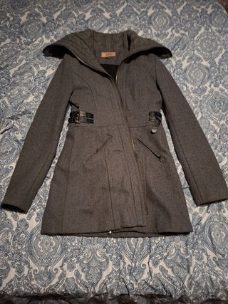 Chaquetón gris mujer