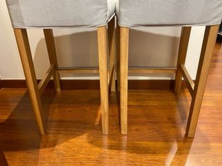 2 Sillas altas Ikea - Gris - Envío Granada Capital