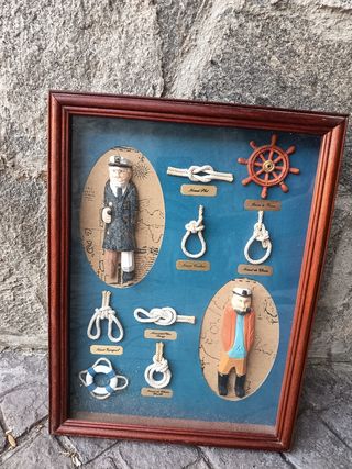 Cuadro decorativo nudos marineros