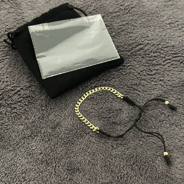 Pulsera cubana oro laminado