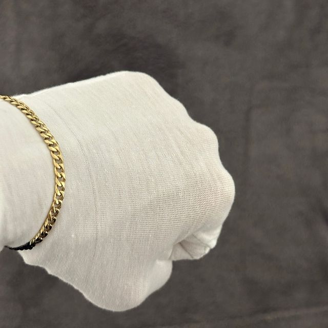 Pulsera cubana oro laminado