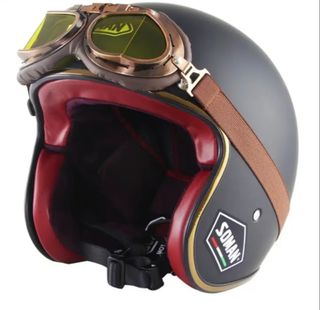 Oferta!! Casco moto 3/4 Estilo Retro Vintage