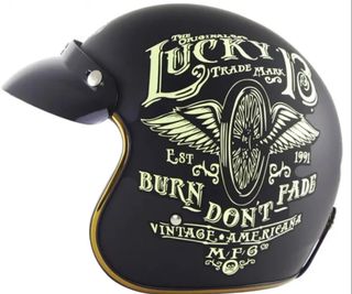 Oferta!! Casco moto 3/4 Estilo Retro Vintage