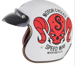 Oferta!! Casco moto 3/4 Estilo Retro Vintage