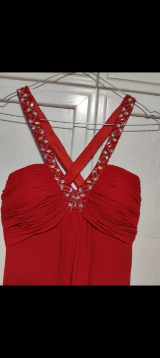 Vestido rojo largo boda