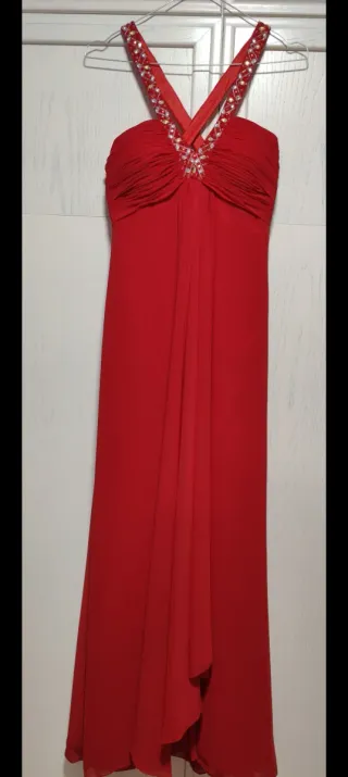 Vestido rojo largo boda