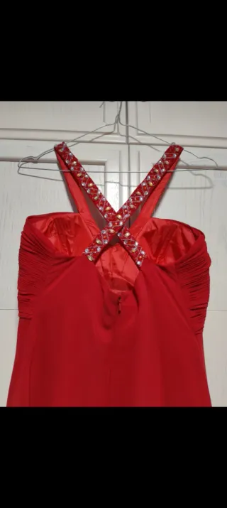 Vestido rojo largo boda