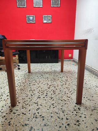 Mesa cristal madera - Comedor