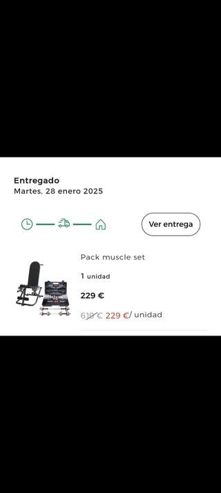 Pack muscle set - Banco + pesas