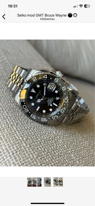 Seiko GMT Bruce Wayne 40mm