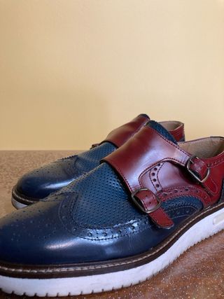 Mocassini blu e rossi uomo